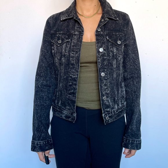 Levi's Premium Black Denim Jacket - Picture 1 of 7
